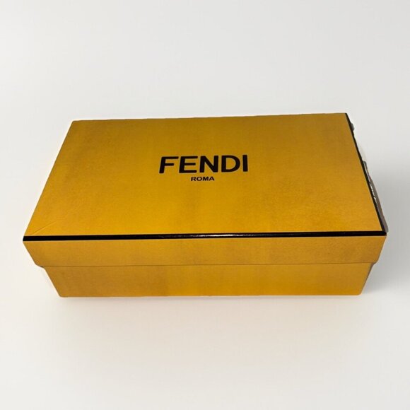 Fendi Karlito Long Studded Black Saffiano Zip Wallet In Original Box. Authentic - Picture 2 of 16